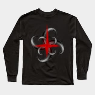 horned crucifix Long Sleeve T-Shirt